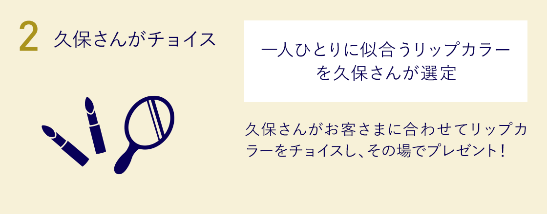 2．久保さんがチョイス！